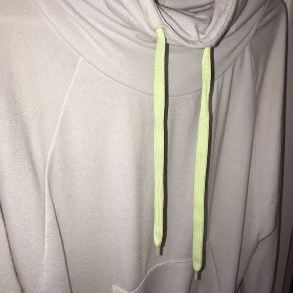 White Cowl Neck Sweatshirt - Picture 2 of 2